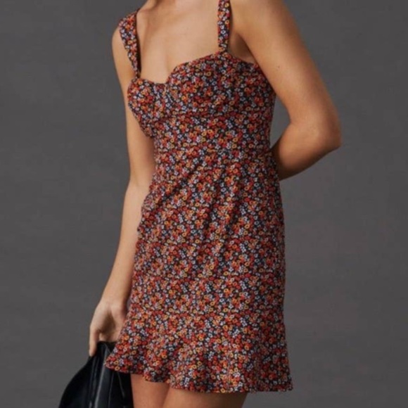 NWT Anthropologie Hutch Ditsy Floral Corset Dress - Picture 2 of 11